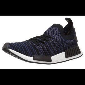 used ADIDAS NMD 7.5 black/pink/indigo sneakers